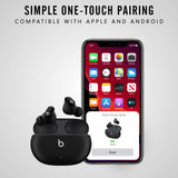 True Wireless Noise Cancelling Earbuds - Compatible with Apple & Android, Built-in Microphone - Black Beats