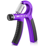 FitBeast Grip Strengthener Forearm Strengthener, Adjustable Hand Grip for Strength Training & Rehabilitation, 10-132 lbs Resistance, Ideal for Athletes and Physical Therapy (1 Piece Purple)