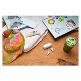 Truly Wireless in-Ear Bluetooth Earbud Headphones with up to 22-Hour Battery, Multipoint-Connection, Mic and IPX4 Water Resistance, White- New Sony