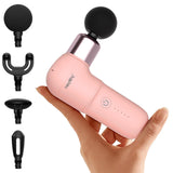 HEYCHY Super Mini Massage Gun, Deep Tissues Percussion Muscle Massager, Compact Sports Travel Massage Gun, Portable Massager Gun for her him, Pink