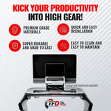 TFD StepTray, Walking Desk Attachment Compatible with Peloton Tread Plus Only, Made in USA, Premium Acrylic Holder, Clear
