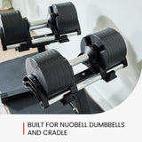 Nuobell Adjustable Dumbbell Rack and Stand. Perfect Home-Gym Dumbell Rack for At-Home Nuobell Workouts. Safe, Convenient and Prevents Accidents. This is a Nuobell Dumbbell Rack Stand Only, No Weights FF Finer Form