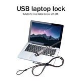 3X USB Password Lock Computer Lock Password Protection Anti-Theft Lock Universal Laptop Computer Password Lock