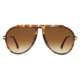 SOJOS Retro Oversized 70s Aviator SunglassesWomen Men SJ2693 Tortoise Brown
