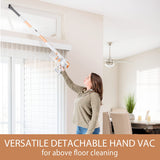 Kenmore DS4030 21.6V Cordless Stick Vacuum with EasyReach Wand, Lightweight Cleaner with 2-Speed Power Control, LED Headlight, Converts to Handheld for Hardwood Floors, Carpet & Pet Hair, Orange