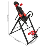 Dodoam Heavy Duty Foldable Inversion Table Back Pain Relief Stretcher Machine, 330LBS Capacity Strength Training Inversion Equipment, Foldable Traction Table