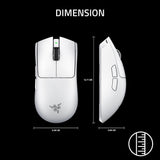 Razer Viper V4 Pro Wireless Esports Gaming Mouse,50g,180Hr Battery, White