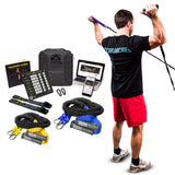 Crossover Symmetry Shoulder System Includes Two Sets of Resistance Bands Attachments Training Guide Exercise Chart Online Workouts for Home Fitness Rehab Rotator Cuff Exercises (Elite, Door Belts)
