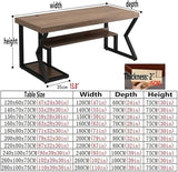 Home Office Computer Desk Solid Wood Computer Desk, Writing and Reading Workstation