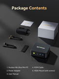 GMKtec M6 Ultra Gaming Mini PC Ryzen 7640HS (Upgraded 6600H/ 6800H), 32GB RAM DDR5 512GB SSD Dual NIC LAN 2.5GbE Desktop Computers Office Home, Triple 4K Display, WiFi 6, USB4, BT 5.2, DP, HDMI 2.0