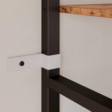 Bookshelves 6 Tiers Triple Wide Industrial Bookshelf, Large Etagere Bookshelf Open Display Shelves