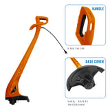 Living + Electric Grass Cutter Corded with 6M Line, String Trimmer, Electric Weed Wacker, Brush Cutter, Bush Trimmer, 250W, Lightweight, and Efficient