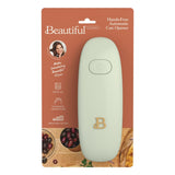 Automatic Electric Can Opener, Hands Free One Touch Operation with Smooth Edge Cutting, Battery Powered Cordless Can Opener with Magnetic Lid Lift for Kitchen Use (Sage Green)