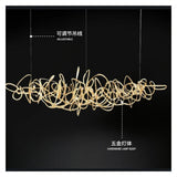 Three-Color Dimming Post-Modern Light Luxury LED for Restaurant