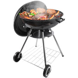 gzcmxh Charcoal Grill - portable BBQ Grill with adjustable air vent, wheels, hanlde - Charcoal Kettle Grill for outdoor, camping, backyard, picnics, party parties