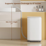HAVA Portable Washing Machine, 0.8 Cu. Ft. Capacity Mini Washer & Spin Dryer, Fully Automatic with 8 Wash Programs, Hot Wash Options & Upward Drainage, Space Saving for Apartments, Dorms, and RVs