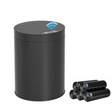 LJIACLEA Bathroom Trash Can with Lid 2.6 Gallon Stainless Steel TrashCans Automatic Bathroom Garbage Can for Bedroom, Kitchen, Office