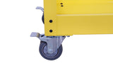 HIGOOD Heavy Duty Service Utility Cart,2 Shelf Steel, 800-Pound Capacity, 35.6 x 18.1x38-Inch Yellow