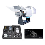 Turbofan Engine Model Kit That Works, 1/24 Scale DIY Assembly 3D Printed Functional Simulation A38X Aircraft Turbofan Engine Model Kit with Variable Speed, Desktop Display for Mechanical Science
