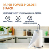 Newhouse 8-Pack Paper Towel Holder NHPTH-001-8PK, Dining Table, Kitchen Table or Countertop Paper Towel Holder, Great Apartment Essential, Home and Kitchen Décor