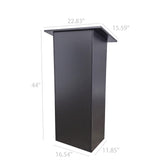 Black MDF Wood Podium Church Pulpit School Lectern Conference Debate Stand