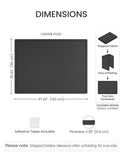 Fluxynara Felt Bulletin Board, 47.2" x 35.4", Black