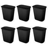 5.5 Gallon Rectangular Wastebasket Easy to Clean Open Top Durable Home Kitchen Trash Bin