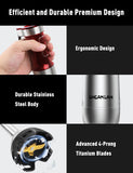 Powerful Immersion Blender handheld, 2025 New Update Hand Blender, Scratch-Resistant Corded Hand Mixer with Heavy-Duty Copper
