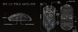 ATTACK SHARK R5 Ultra Carbon Fiber Wireless 8K Gaming Mouse 39g SUPERLIGHT, PixArt PAW3950MAX Gaming Sensor, 8000Hz Wireless Pol