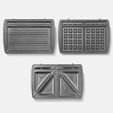 Yabano Sandwich Maker, 3 in 1 Waffle Maker, Toaster and Electric Panini Press Grill