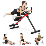 Yoleo Multi-Functional Ab Machine, Foldable Ab Workout Equipment, Ab Trainer Machine for Stomach Workout, Ab Crunch & Rowing Machine