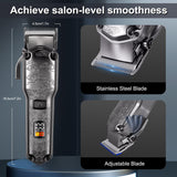Hatteker Professional Hair Clippers for Men Beard Trimmer Clippers Set Waterproof T-Blade Trimmer Cordless Grooming Kit Nose Body Hair Barber Clippers Hair Cutting Kit
