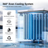 7 Cubic Feet Compact Chest Freezer, 1 Removable Baskets & 7-Level Adjustable Temp - Free-Standing Top-Door Deep Freezer for Home, Kitchen, Office, Basement