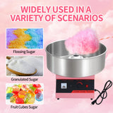 Commercial Cotton Candy Machine, Electric Floss Maker With Stainless Steel Bowl, For Home Party Carnival,pink