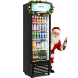 BODEGACOOLER Beverage Refrigerator and Cooler, 10.0 Cu. Ft Commercial Refrigerators For Man Cave, Display Refrigerator with Soft LED Light