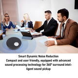 ZAICOLER Conference Speaker Microphone 360 Degree Sound 10 Meter Diameter USB Conference Speakerphone 3a Sound Algorithms USB Microphone with Aftersound Cancellation for Meetings