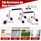 Push Up Bars: Sweat-resistant Parallettes Bar for Handstands L-sit & Dip, No Wobbling Strength Training Pushup Stands for Women Men