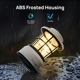 Consciot CL1 Mini Dual Light Sources LED Lantern, Retro Style Battery Powered Lamp, Dimmable Warm White and Daylight Modes, Up to 200H Run Time, Portable Atmosphere Lights for Indoor & Outdoor Use