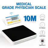 Helsevesen Professional Medical Bariatric Scale, 660 lb/300 kg Capacity, Wireless Digital Bathroom Scales, Low-Profile Heavy Duty Bariatric Scale with Anti-Slip Rubber Mat (DR660WL)