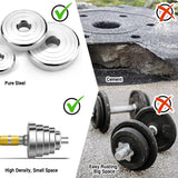 PHOEROS Adjustable Dumbbell Set - 44/66 LBS weights set, Dumbbell Barbell 3 in 1, Steel Dumbbells Pair with Connecting Rod for Adults Women Men Fitness Workout, Home Gym Exercise Training Equipment