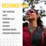 SSP Eyewear Methow RX-Able Shooting Glasses Kit, 6 Lenses, Black Frames