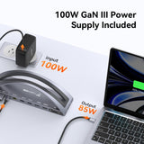 13-in-2 USB C Docking Station with 100W Power Adapter, Laptop Dock Stand with 2 HDMI, VGA, 5 USB, PD 3.0, RJ45, SD/Micro SD, Audio
