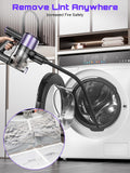 Cordless Vacuum Cleaner, 10 in 1 Stick Vacuum with Powerful Suction, Hose, Green LED Light, Anti-Tangle Brush, Lightweight Rechargeable Vacuum Cleaner for Home, Hardwood Floors,Pet Hair (Purple)