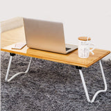 BSNANCA Portable Lap Desk Laptop Bed Tray Desk Bamboo Laptop Bed Table,Folding Bed Table Lap Desk for Laptop,Laptop Stand for Reading Breakfast Home Office Fashionable ()