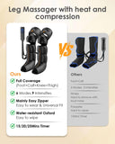 DEJUNPIOOL Leg Massager with Heat and Compression - Foot Calf Thigh Massage for Circulation and Pain Relief, Professional Compression Boots with 6 Modes, 9 Intensity, 4 Heat, Gifts for Mom Dad