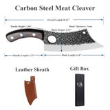Upgraded Huusk Kitchen Chef Knife Viking Knife with Sheath Japanese Forged Japan Knives Boning Knife