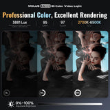 ZHIYUN MOLUS X100 Bi-Color Combo 100W LED Video Light V2 Upgraded Version