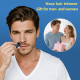 10 Pack Nose Hair Trimmer for Men and Women USB Rechargeable with Digital Display Nose and Ear Trimmer for Men Dual Edge Rotating Blades Easy Clean Detachable Head Compact and Travel Friendly