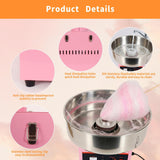 1000W 110V Commercial Electric Cotton Candy Machine with Sugar Scoop, 3000R/M Cotton Candy Maker Machine with Stainless Steel Large Sugar Bowl, Candy Machine for Kids Christmas Party Home