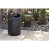Twist Garbage Can for Indoor and Outdoor Use, Durable & Weather-Resistant Trash Repstacle, 32 Gallons Safco